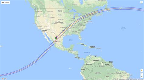 eclipe path map|google map with eclipse path.